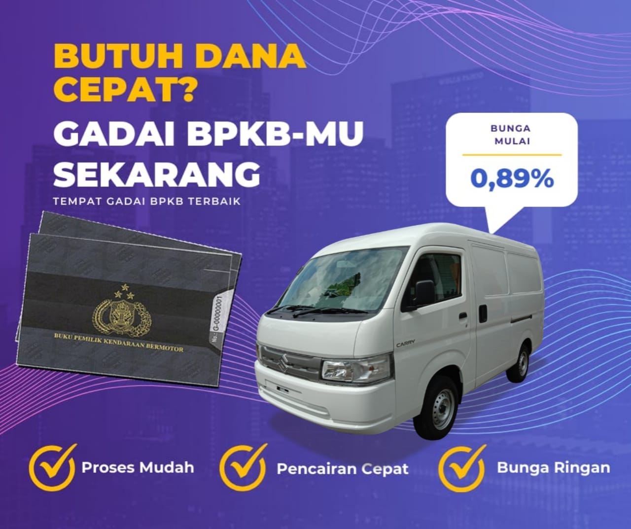 Kredit Jaminan Bpkb Mobil Suzuki Carry Dapat Dana Berapa? Seperti Ini Simulasinya